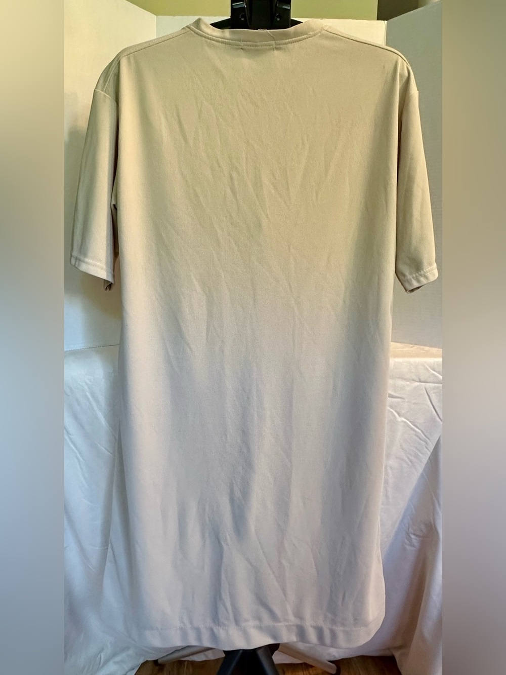 Relaxed Cream Midi T-Shirt Dress